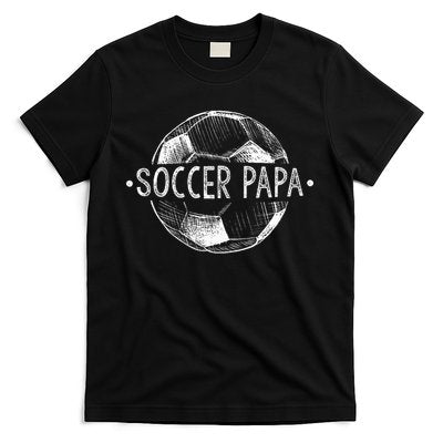 Soccer Papa Family Matching Team Player Gift Sport Lover Dad T-Shirt