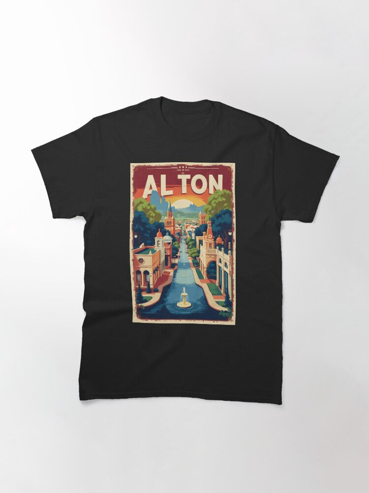 Alton Texas USA Vintage Travel Tourism Classic T-Shirt