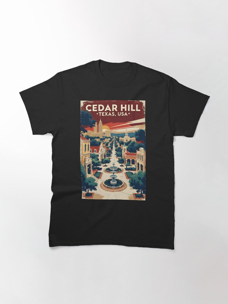 Cedar Hill Texas USA Vintage Travel Tourism Classic T-Shirt