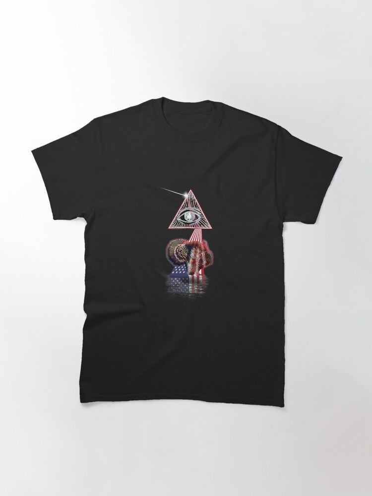 Vintage Retro Prism Us Flag Turkey Classic T-Shirt