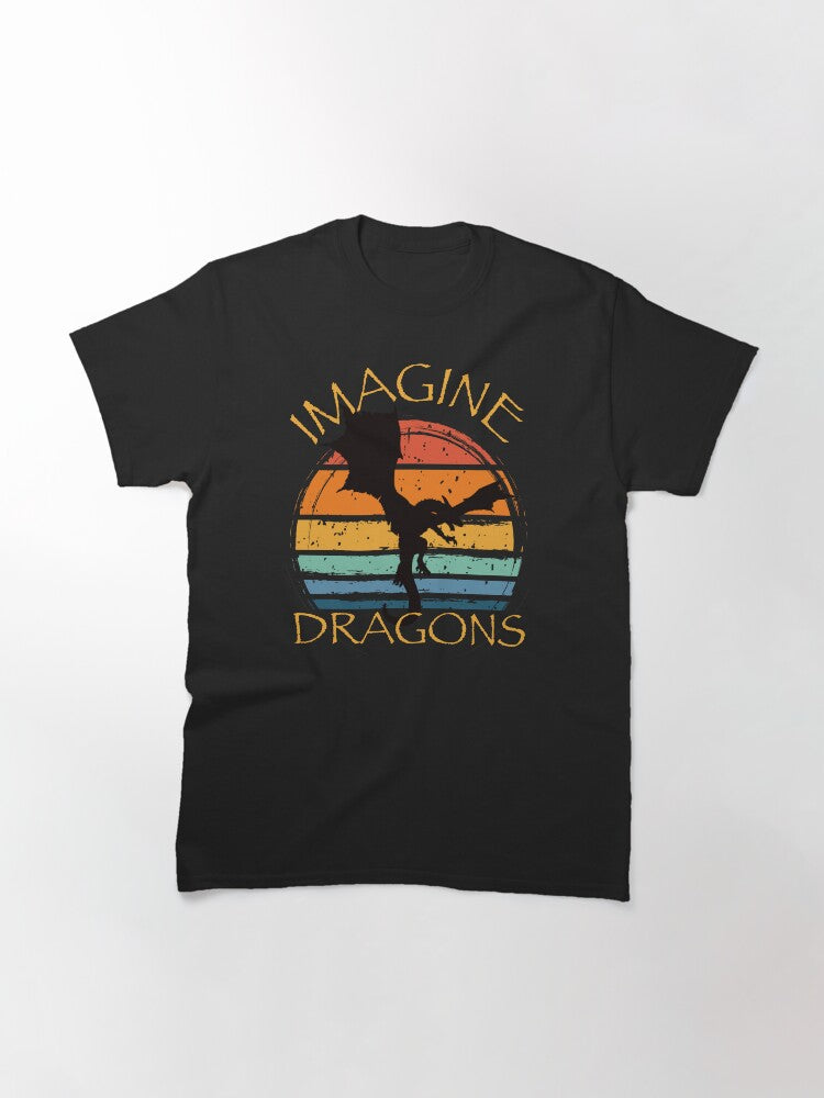 Imagine Fantasy Dragons Vintage Style Classic T-Shirt