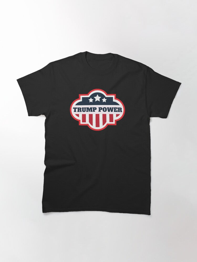 Trump Power For President 2020 American US Flag Classic T-Shirt