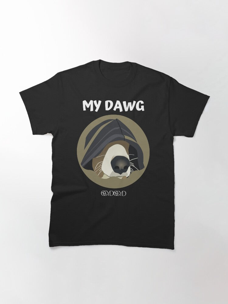 My Dog Dawg Animal Pet Lovers Puppy Funny Hip Hop Cartoon Urban Street Animated Hoodie Classic T-Shirt