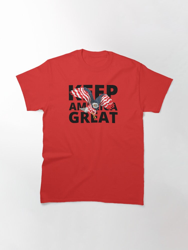 Keep America Great Trump For President American US Flag Eagle Classic T-Shirt