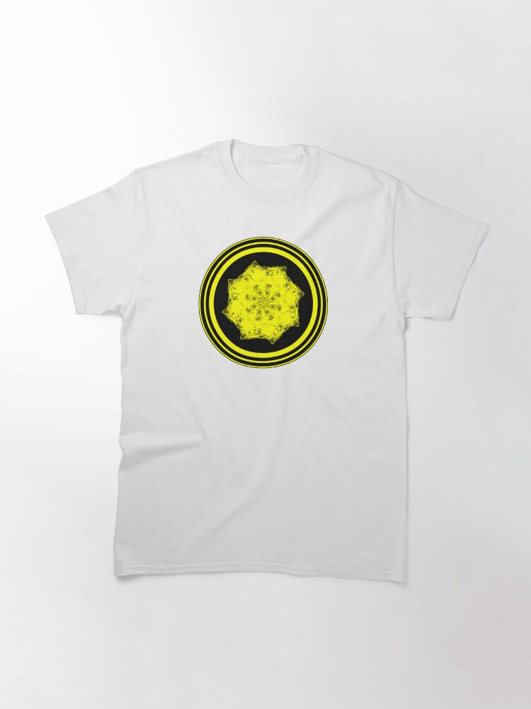“The Last Snowflake” - Geometric shape - Black and White - Circle - Logo - Minimal Classic T-Shirt