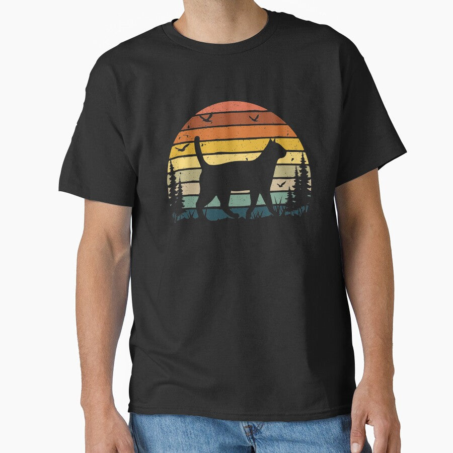 Cat Retro Vintage Classic T-Shirt