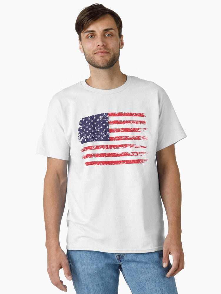 Vintage USA flag Classic T-Shirt