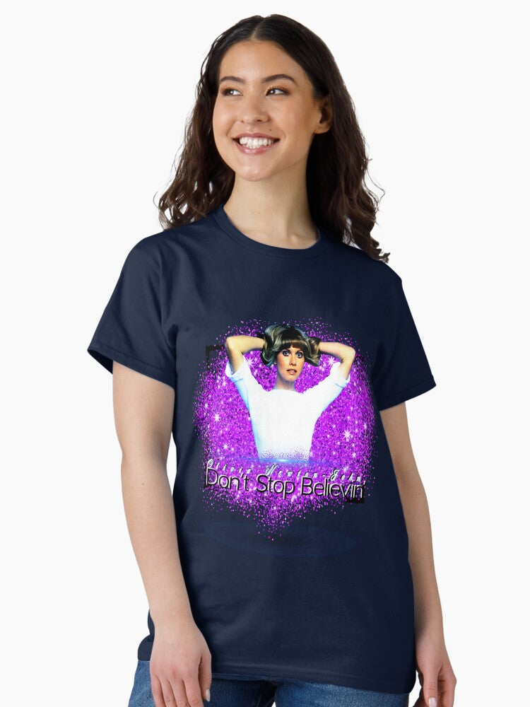 Vintage Retro Olivia Newton Actress Businessman John Dancer Music Vintage Retro Classic T-Shirt