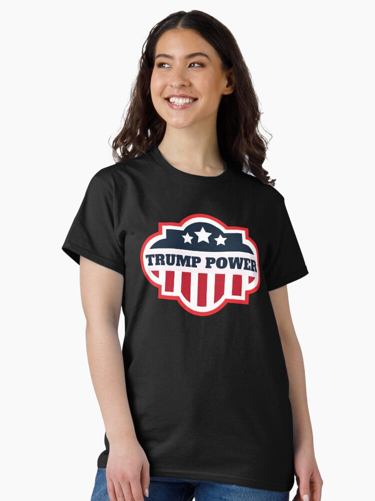 Trump Power For President 2020 American US Flag Classic T-Shirt