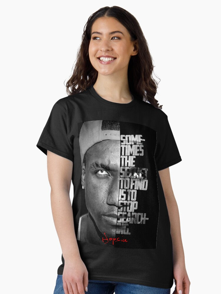Black and white Hopsin quote. Classic T-Shirt Style004
