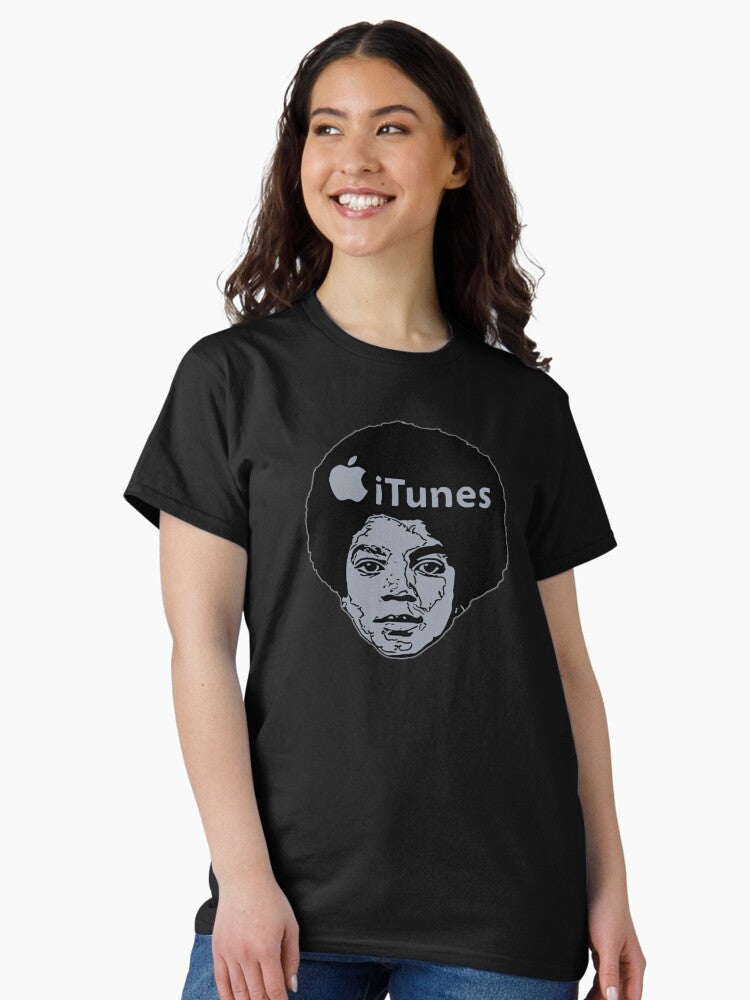 I Tunes Michael Grey Black Summer Vibe Classic T-Shirt Style001