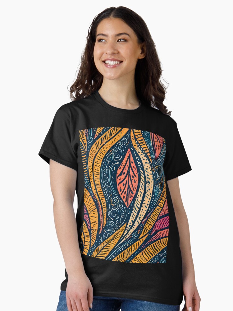 Vintage wallpaper design patterns Classic T-Shirt Style003