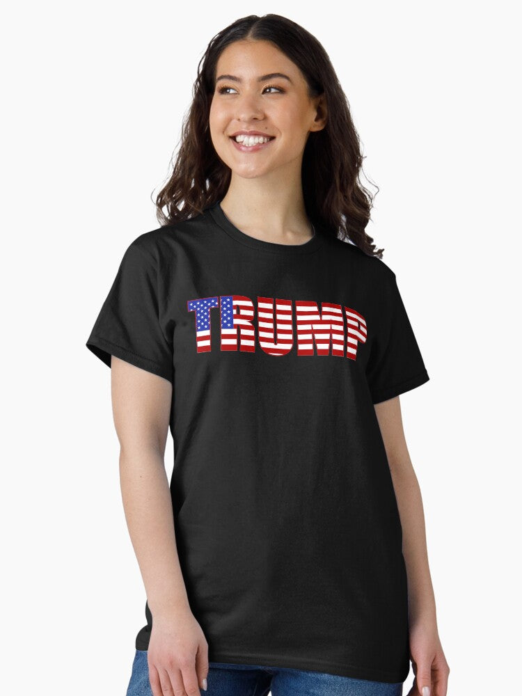 Donald Trump American Flag Patriotic Fourth of July USA Classic T-Shirt