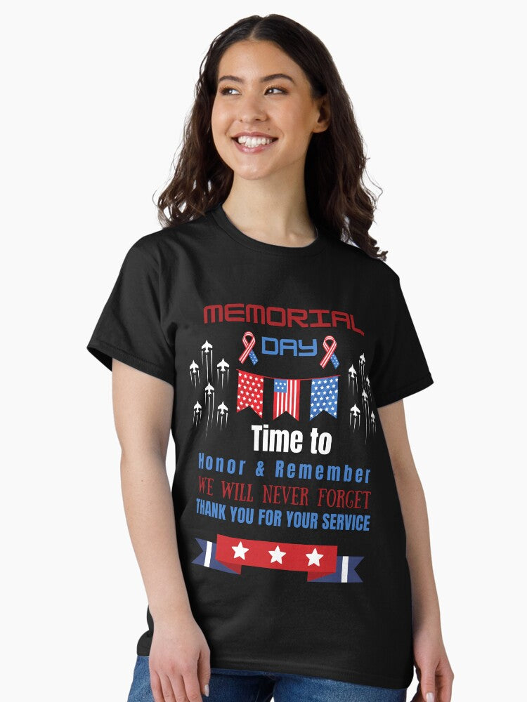 Memorial Day gifts Father's Day 4th of July Air force US Veterans American Flag USAF Vintage T-Shirt Classic T-Shirt