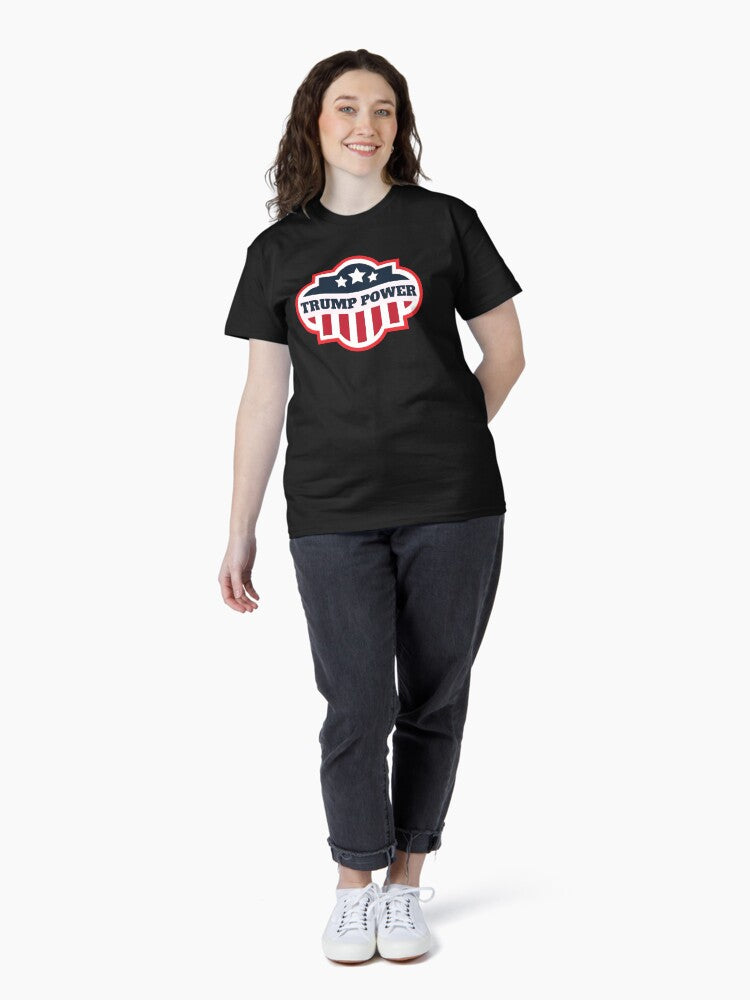 Trump Power For President 2020 American US Flag Classic T-Shirt