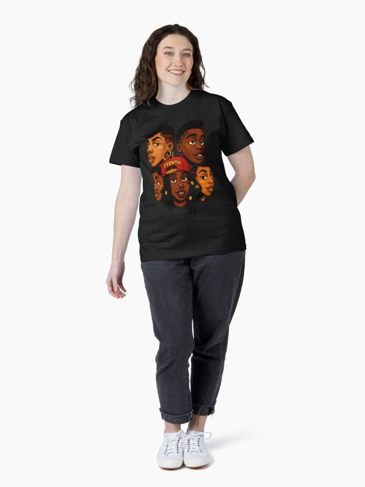 Bold Juneteenth Celebration Art Featuring Black Excellence and Unity Classic T-Shirt Style001
