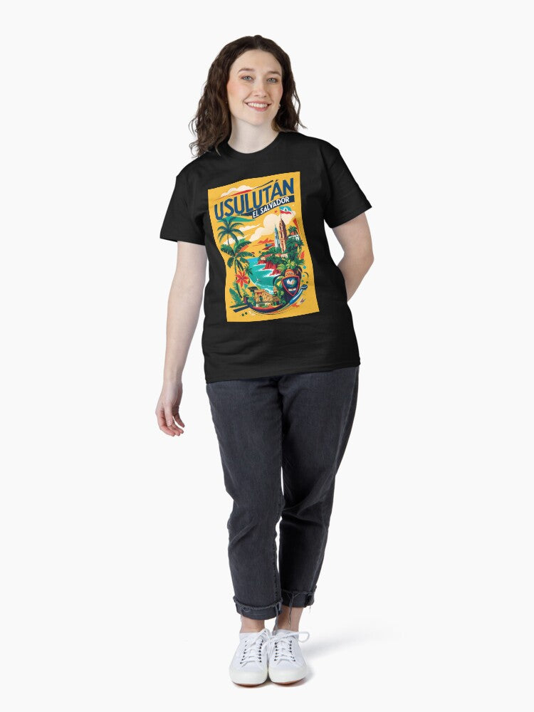 Usulutan El Salvador Vintage Travel Tourism Classic T-Shirt Style003