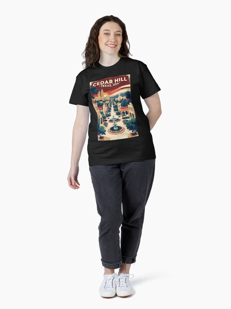 Cedar Hill Texas USA Vintage Travel Tourism Classic T-Shirt