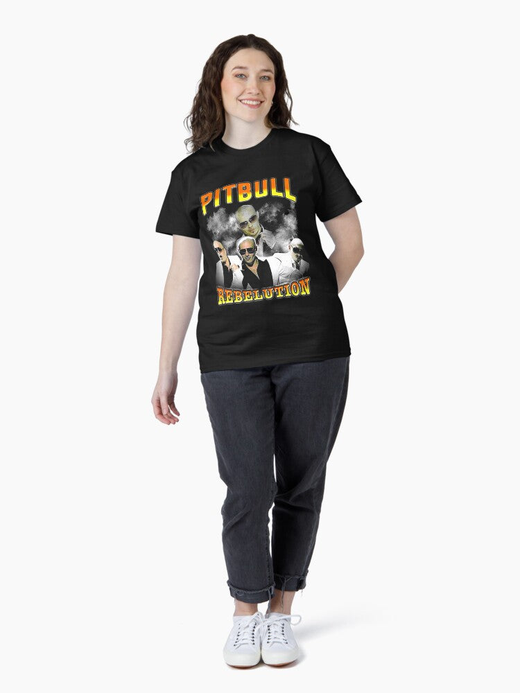 Pitbull Mr.Worldwide Vintage Classic T-Shirt Style004