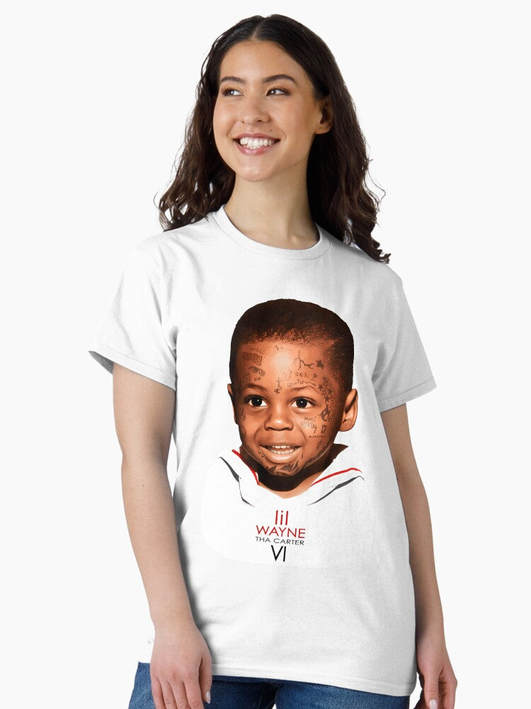 Vintage Funny Face - Lil Wayne Classic T-Shirt Style004
