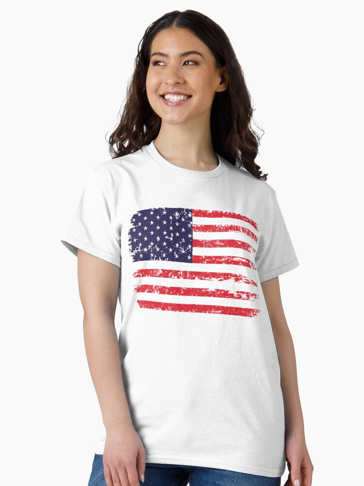 Vintage USA flag Classic T-Shirt