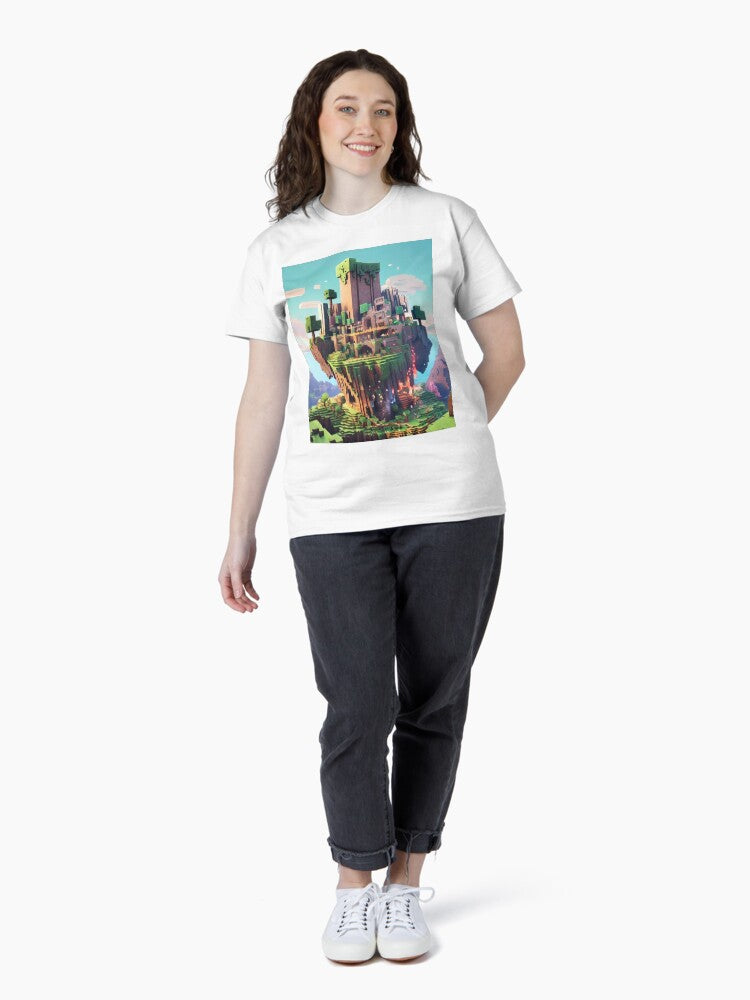 Pickaxe Power: Graphic Print Hoodie Classic T-Shirt
