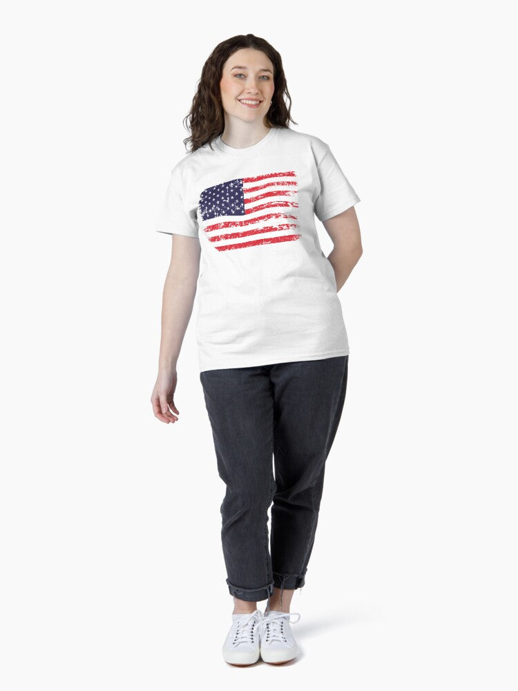 Vintage USA flag Classic T-Shirt