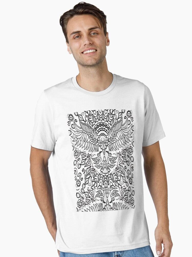 EAGLE FANG VINTAGE: Black and white Essential T-Shirt