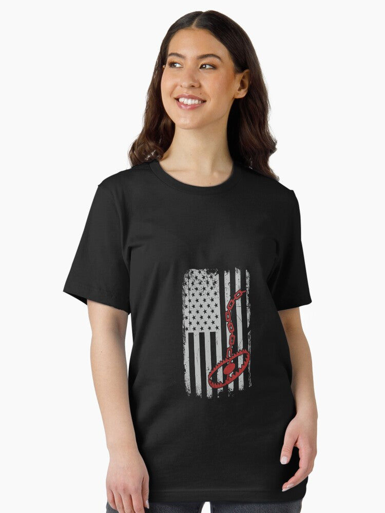 Fur Trapper Vintage Us American Flag Trapping Lover Gift Essential T-Shirt