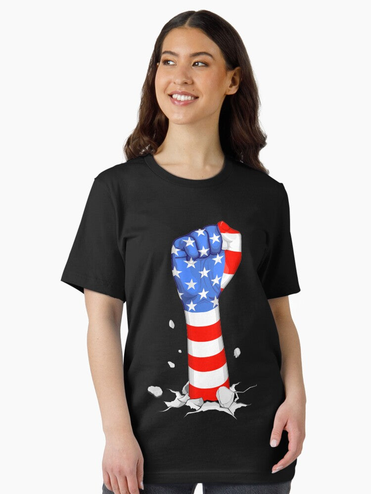 Vintage USA Flag On the Hand illustration Essential T-Shirt