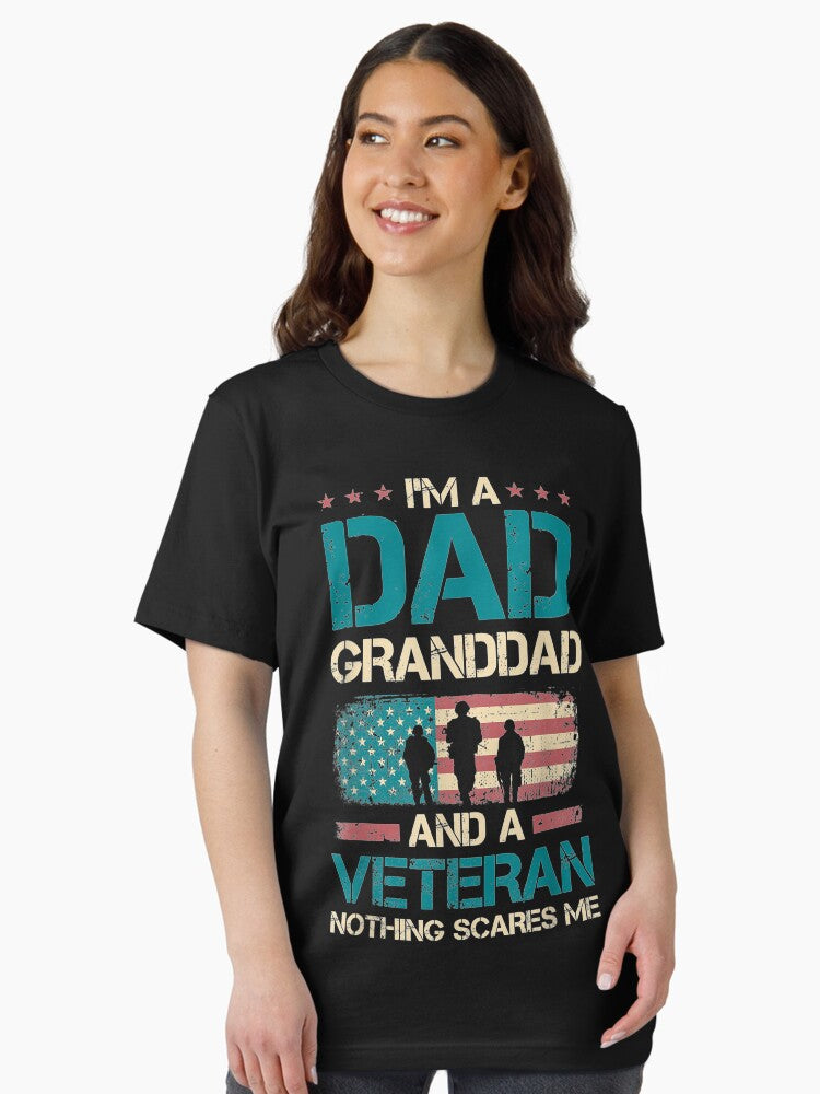 Mens Grandpa Granddad Veteran Usa Flag Vintage Themed Essential T-Shirt