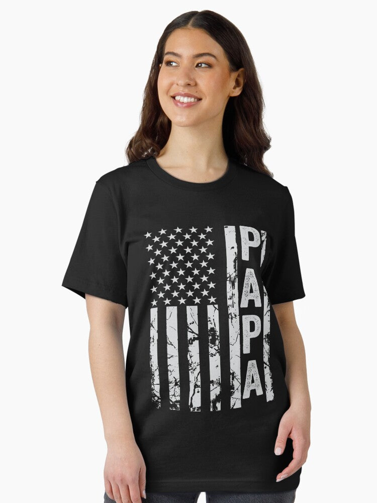 Papa USA American Flag fathers day gift Essential T-Shirt
