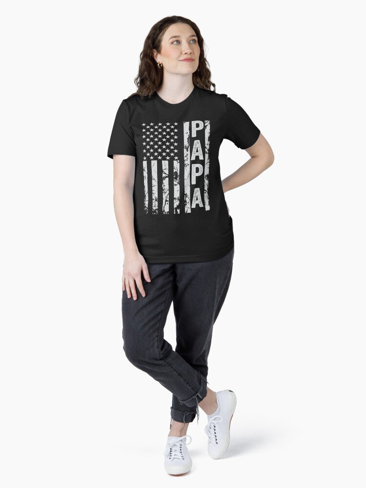 Papa USA American Flag fathers day gift Essential T-Shirt