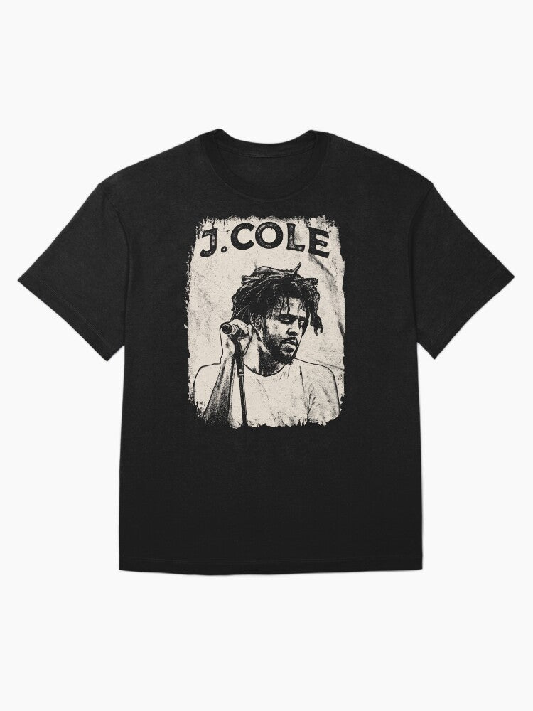 Vintage Distressed J. Cole T-Shirt Oversized T-Shirt