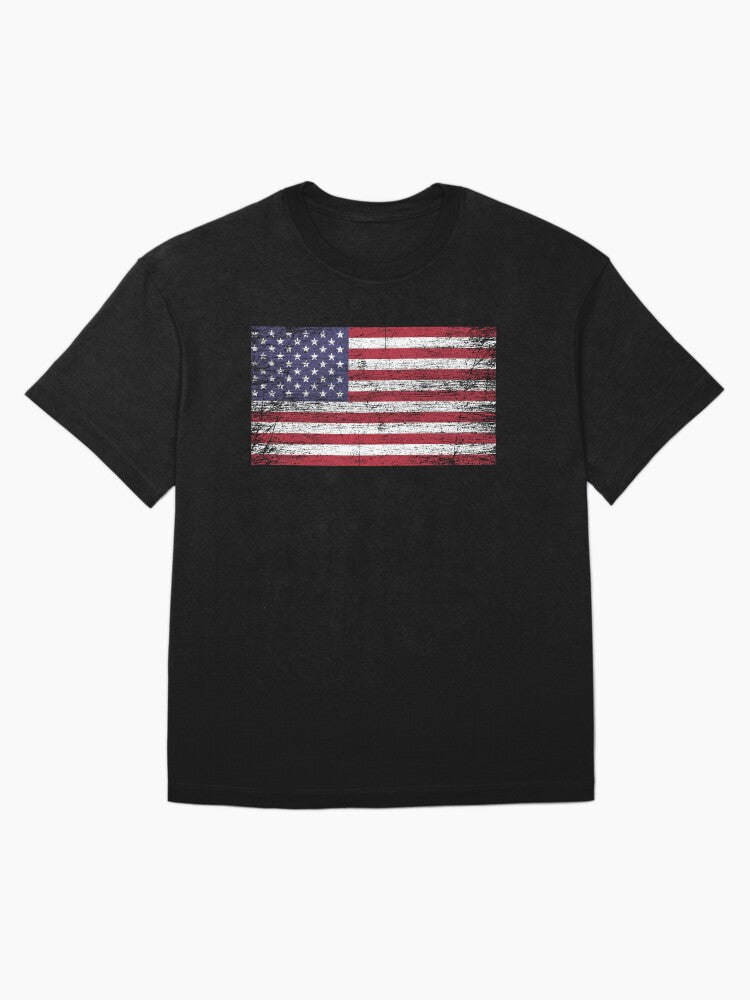 American flag - Vintage USA flag Oversized T-Shirt
