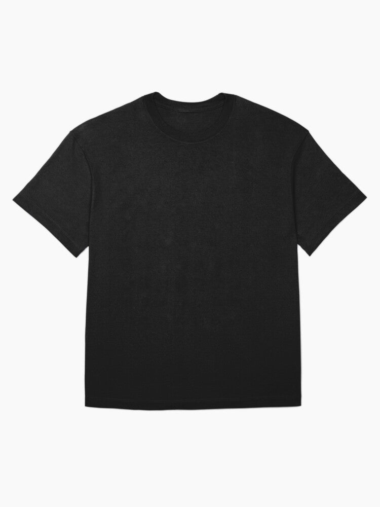 Black Seamless Pattern Oversized T-Shirt