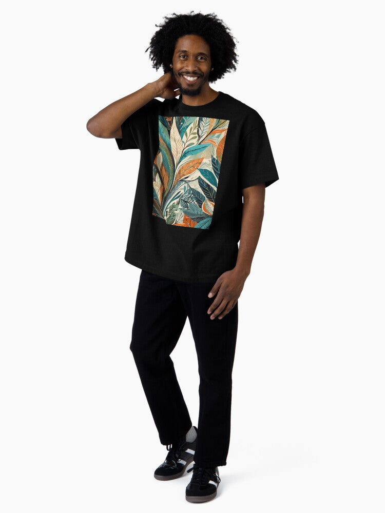 Vintage wallpaper design patterns Oversized T-Shirt Style004