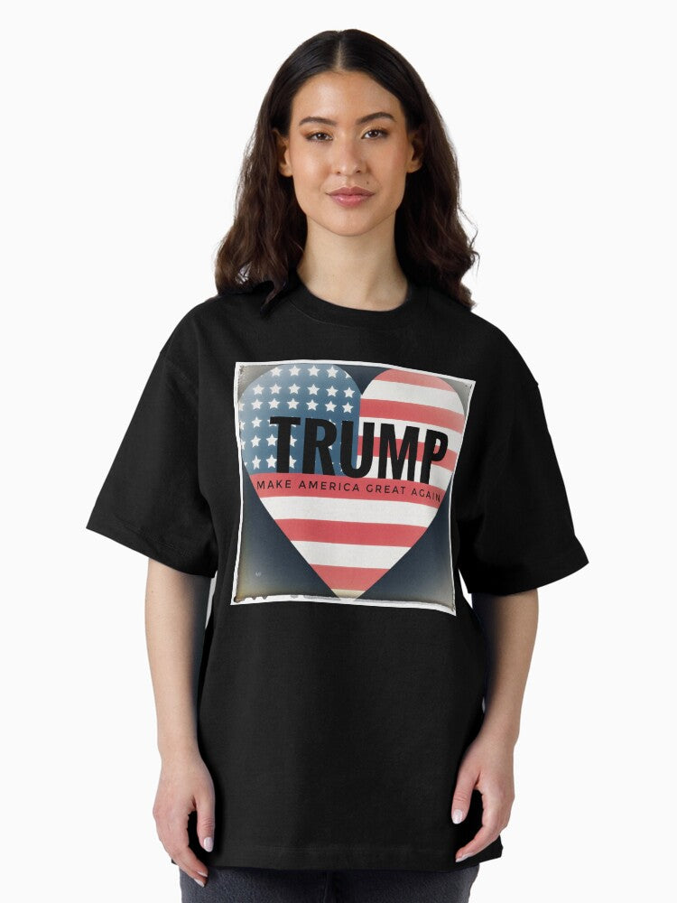 Trump Heart Oversized T-Shirt