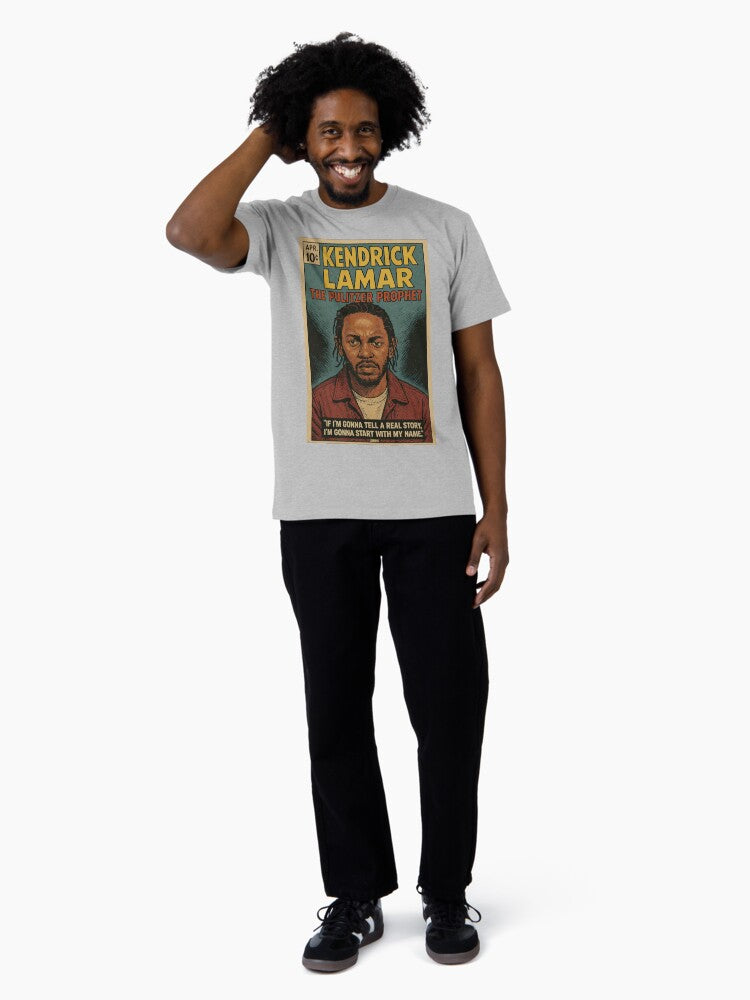 Kendrick Lamar “The Pulitzer Prophet” Vintage Comic Art Premium T-Shirt