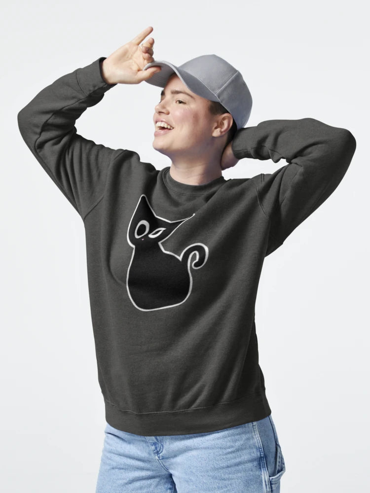 Black Cat Doodle Sticker Classic T-Shirt