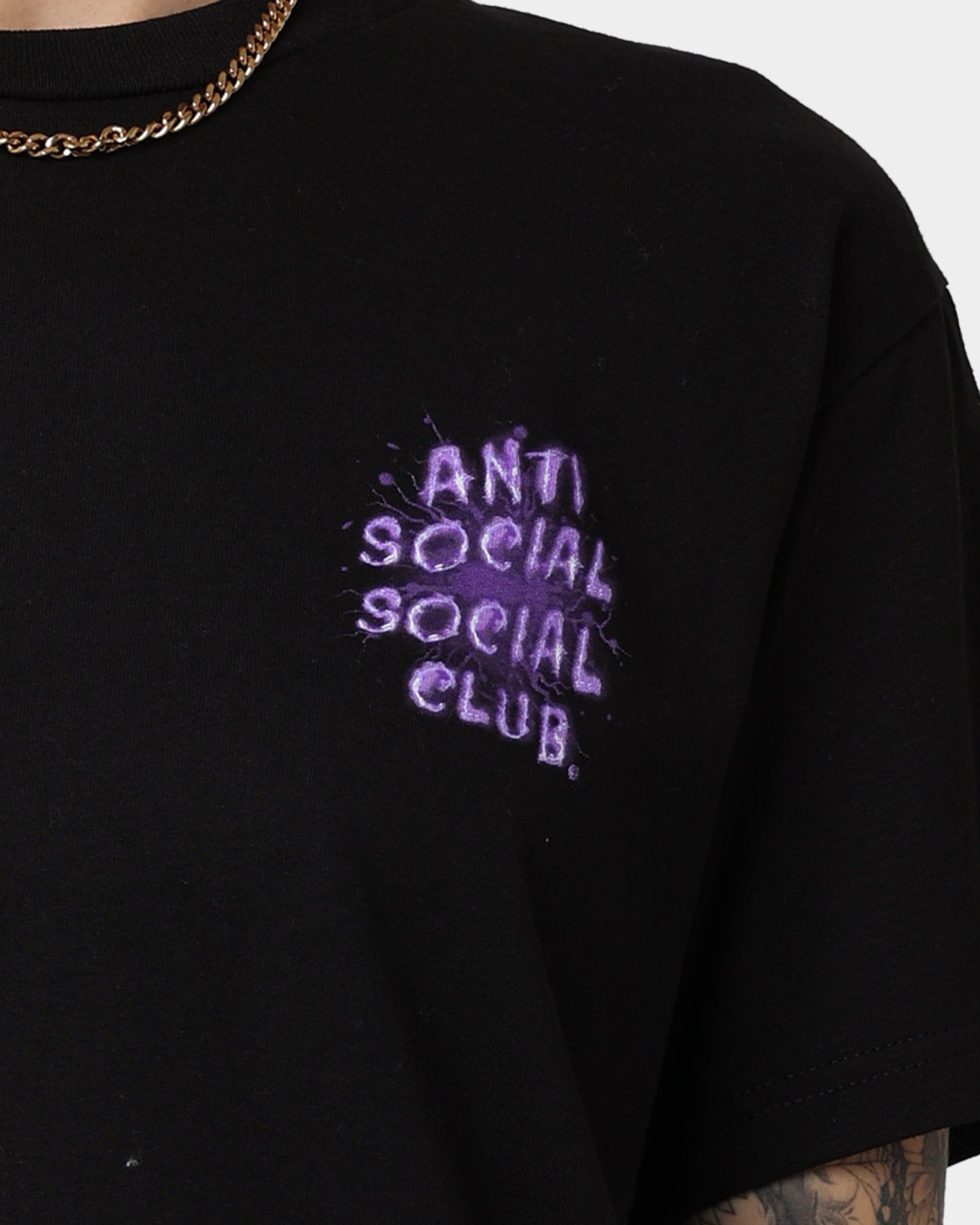 Anti Social Social Club I See Grape T-Shirt Black Style001