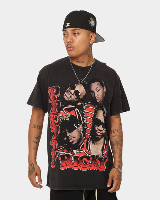 Juicy Merch Pretty Ricky Vintage T-Shirt Black Wash