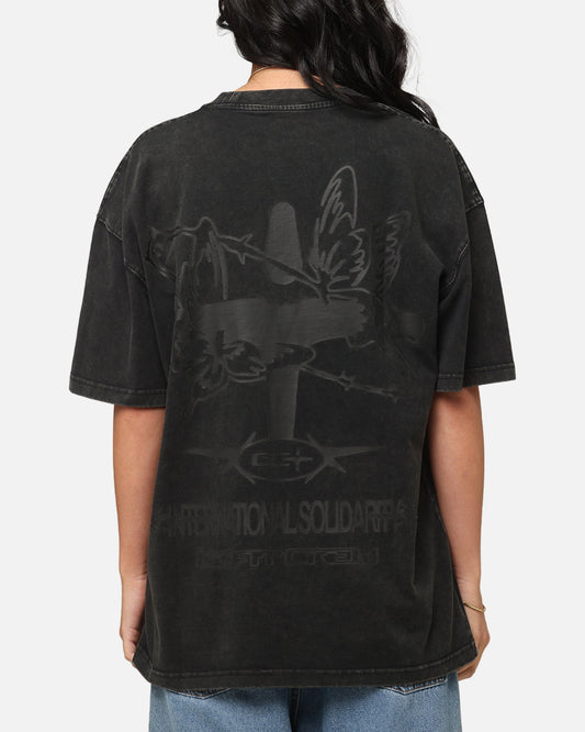 Goat Crew Solidaritry T-Shirt Off Black Style001