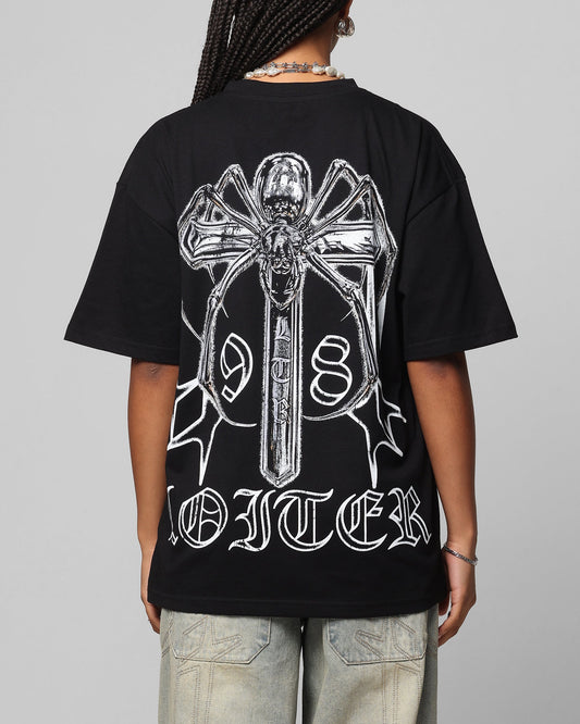 Loiter Chrome Spider T-Shirt Black Style001