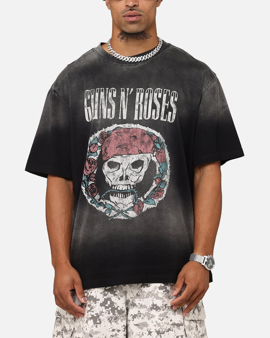Guns N Roses LA Roses Vintage T-Shirt Washed Black