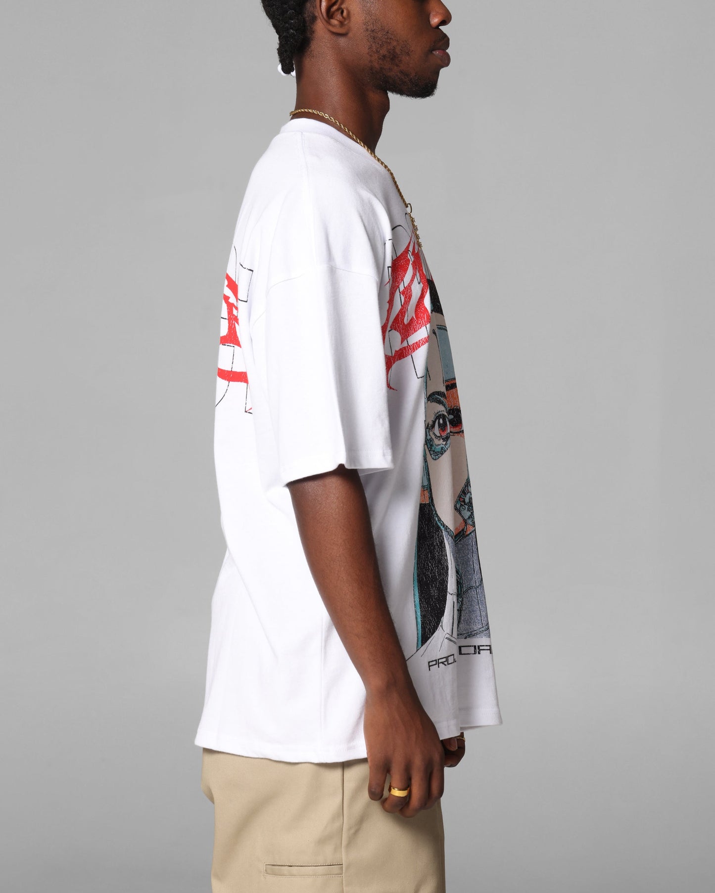 Loiter Cyber Geisha Vintage T-Shirt White Style001