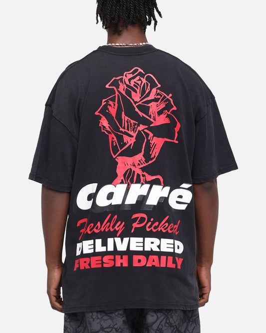 Carre Freshly Picked T-Shirt Black Acidwash