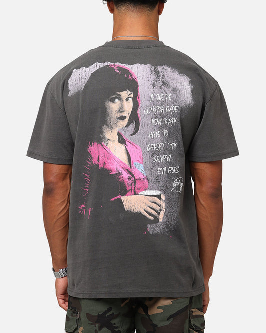 American Thrift X Scott Pilgrim Ramona & Scott Heavy T-Shirt Black Wash