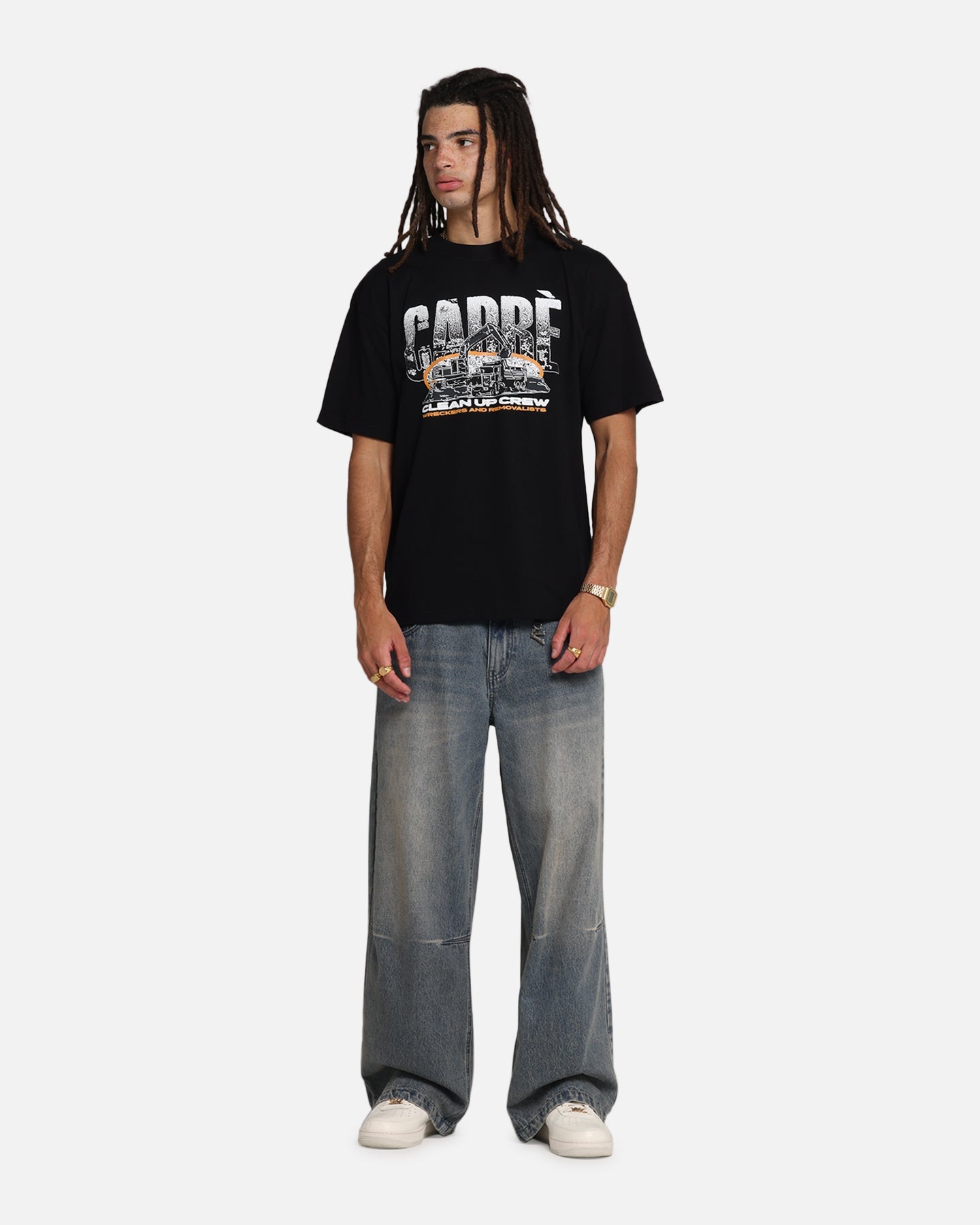 Carre Clean Up Crew T-Shirt Black