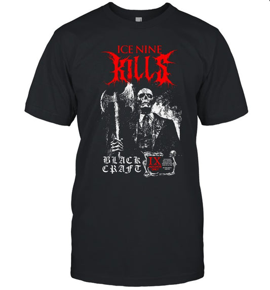 Black Craft Ice Nine Kills Skeleton Corpses T-Shirt